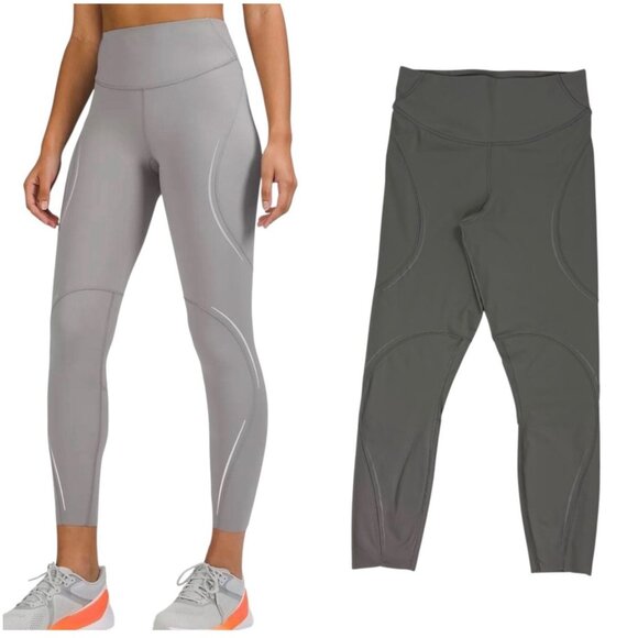 Lululemon SenseKnit High-Rise Tight 24” Gray Size 8 Yoga Running Leggings - Picture 1 of 13